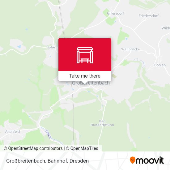 Карта Großbreitenbach, Bahnhof