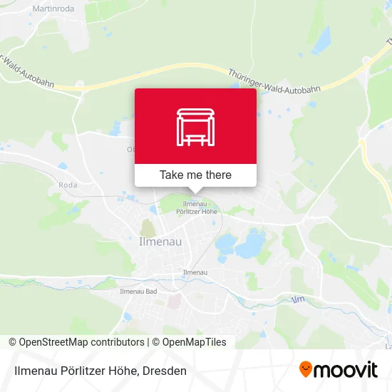 Карта Ilmenau Pörlitzer Höhe