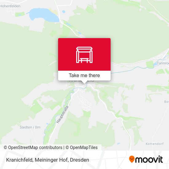 Карта Kranichfeld, Meininger Hof