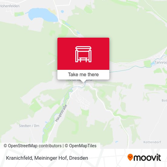 Карта Kranichfeld, Meininger Hof