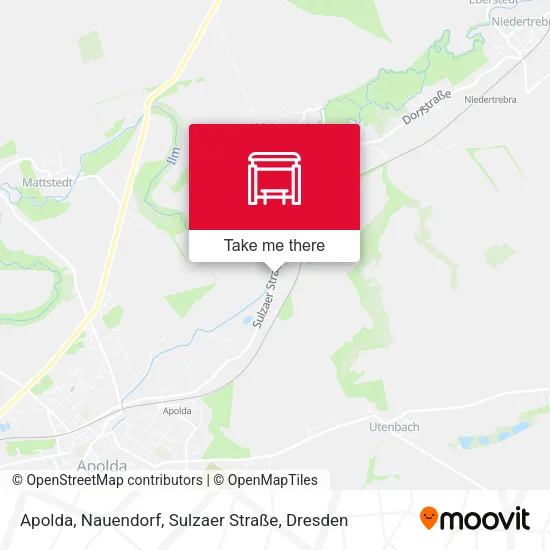 Карта Apolda, Nauendorf, Sulzaer Straße