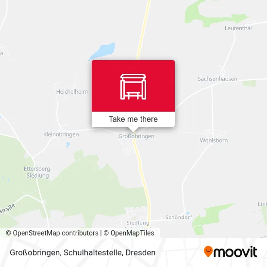 Карта Großobringen, Schulhaltestelle