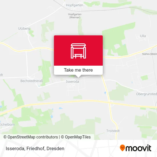 Isseroda, Friedhof map