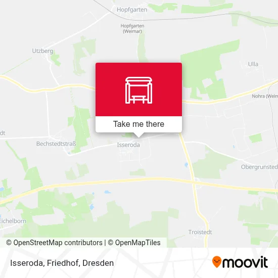 Isseroda, Friedhof map