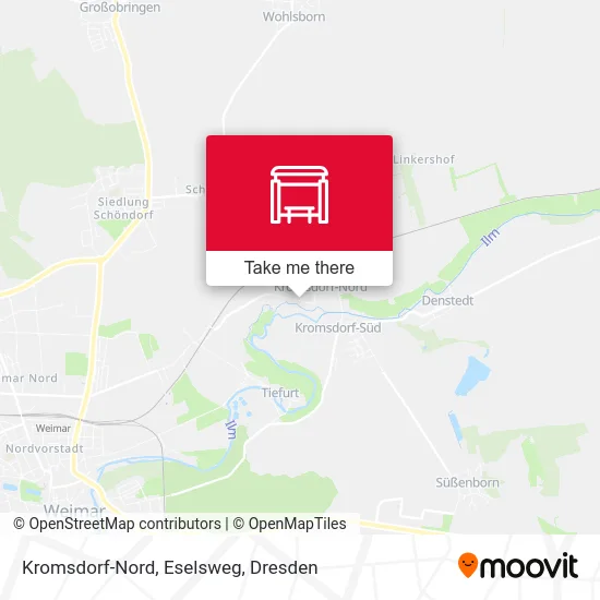 Карта Kromsdorf-Nord, Eselsweg