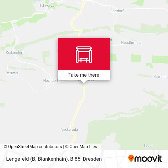 Lengefeld (B. Blankenhain), B 85 map