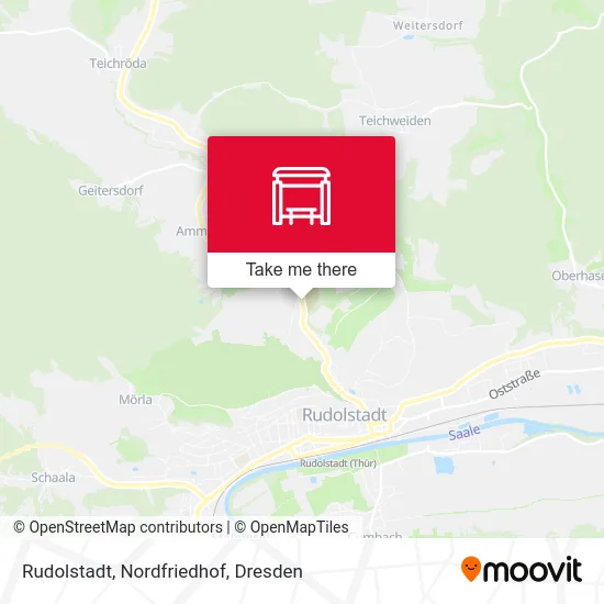 Rudolstadt, Nordfriedhof map