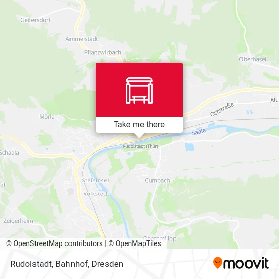 Rudolstadt, Bahnhof map