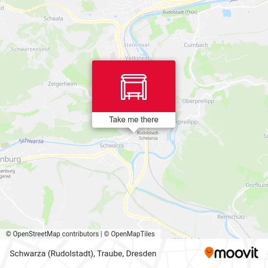 Карта Schwarza (Rudolstadt), Traube