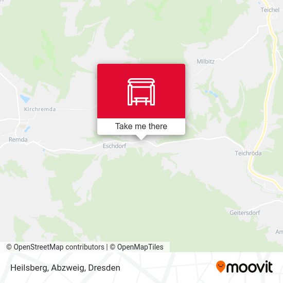 Карта Heilsberg, Abzweig