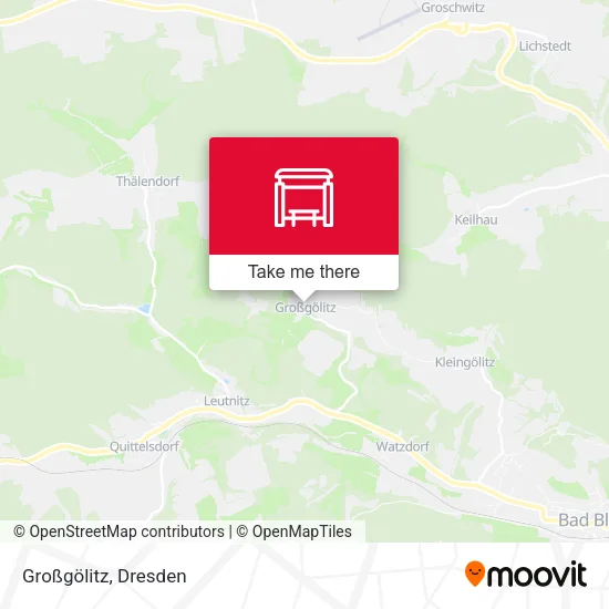 Карта Großgölitz