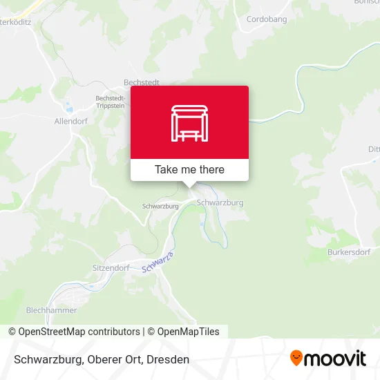 Карта Schwarzburg, Oberer Ort