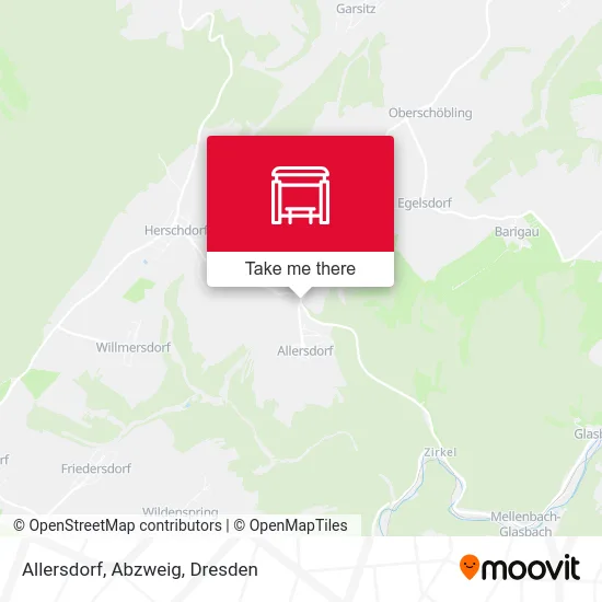 Карта Allersdorf, Abzweig
