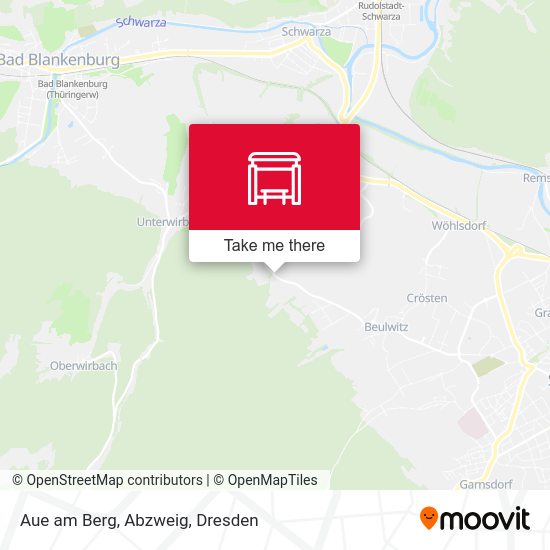 Карта Aue am Berg, Abzweig
