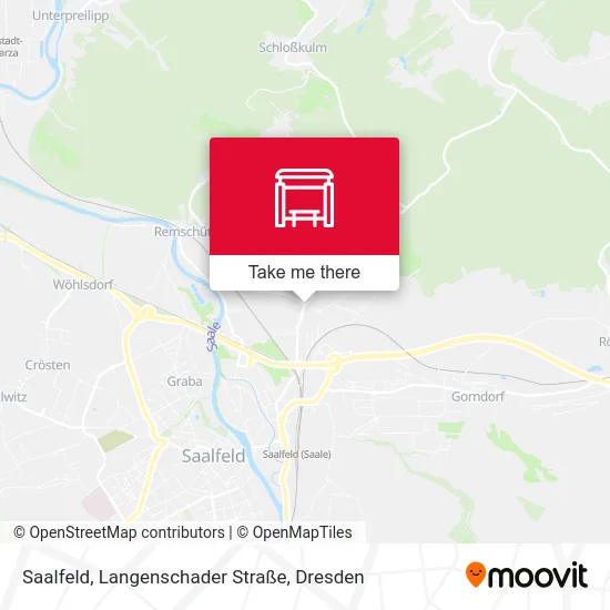 Карта Saalfeld, Langenschader Straße