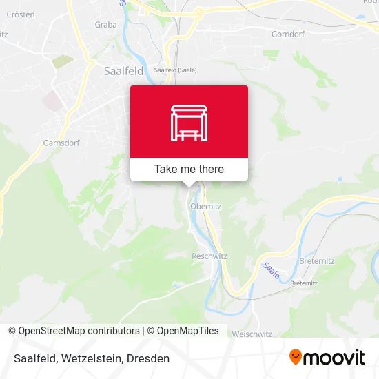 Карта Saalfeld, Wetzelstein