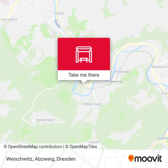 Карта Weischwitz, Abzweig