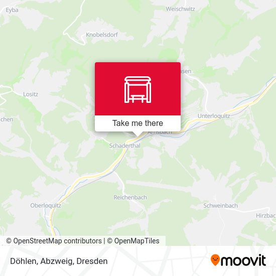Карта Döhlen, Abzweig