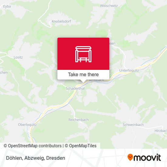 Карта Döhlen, Abzweig
