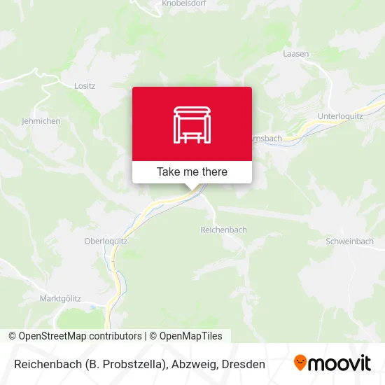 Карта Reichenbach (B. Probstzella), Abzweig