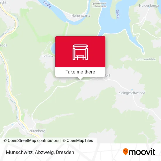 Карта Munschwitz, Abzweig