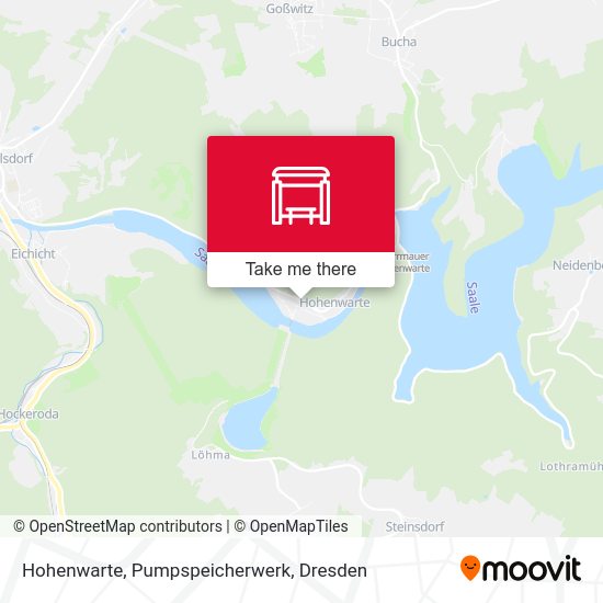 Карта Hohenwarte, Pumpspeicherwerk
