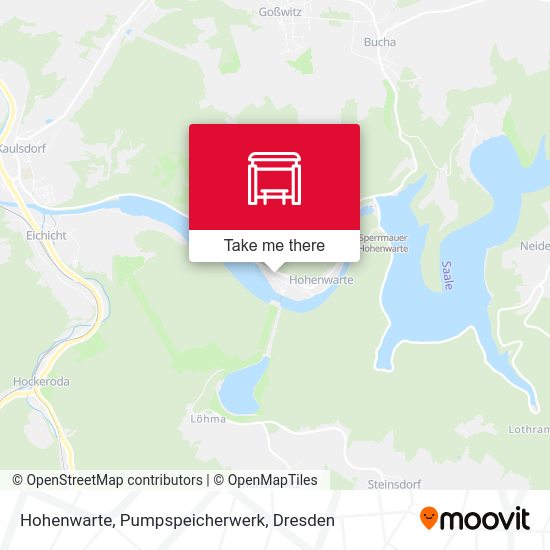 Карта Hohenwarte, Pumpspeicherwerk