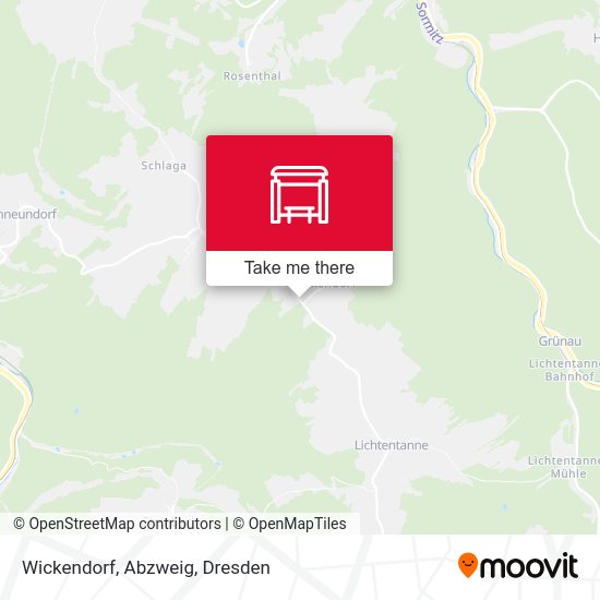 Карта Wickendorf, Abzweig
