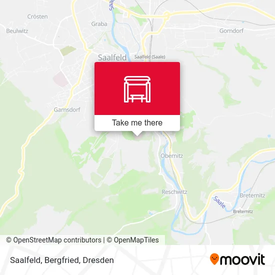 Saalfeld, Bergfried map