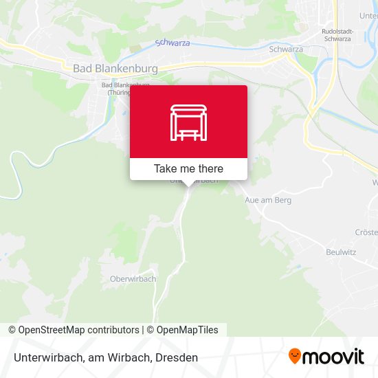Карта Unterwirbach, am Wirbach