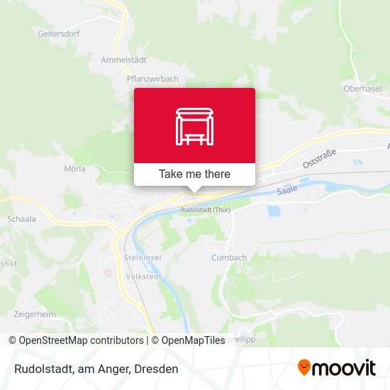 Карта Rudolstadt, am Anger