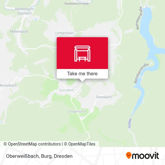 Карта Oberweißbach, Burg