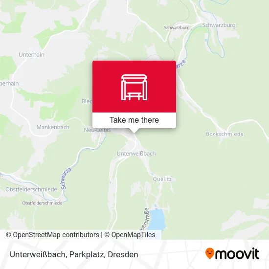 Карта Unterweißbach, Parkplatz