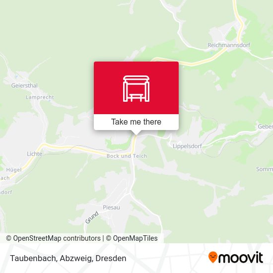Карта Taubenbach, Abzweig
