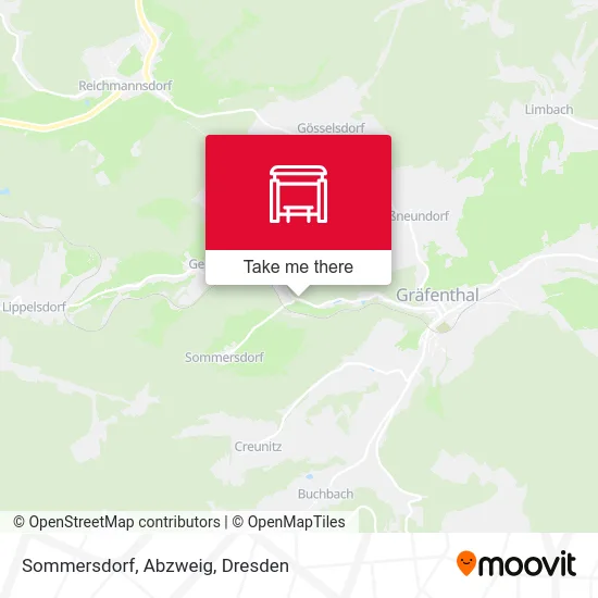 Карта Sommersdorf, Abzweig