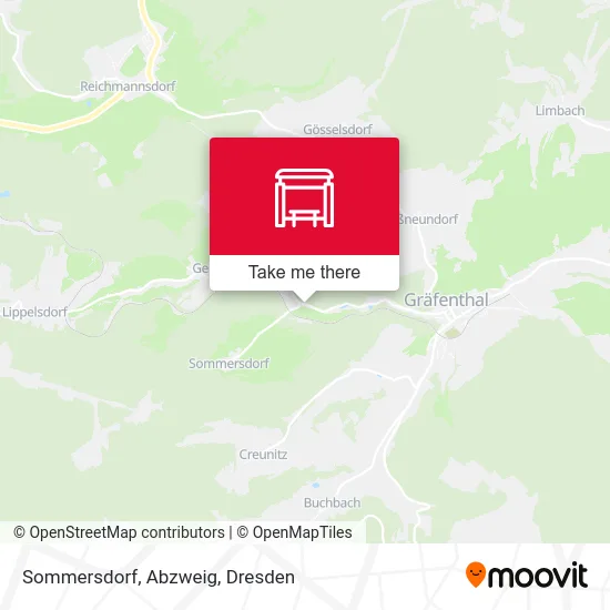 Карта Sommersdorf, Abzweig