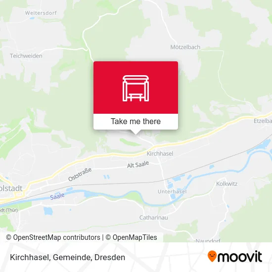 Карта Kirchhasel, Gemeinde