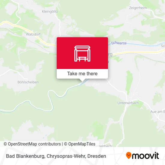 Bad Blankenburg, Chrysopras-Wehr map