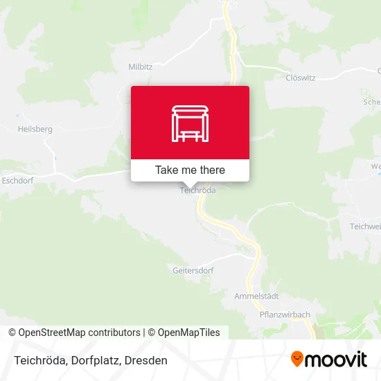 Карта Teichröda, Dorfplatz