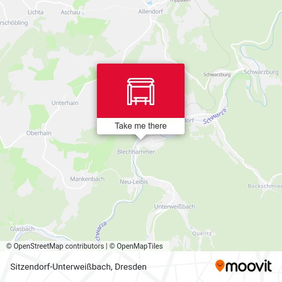 Карта Sitzendorf-Unterweißbach