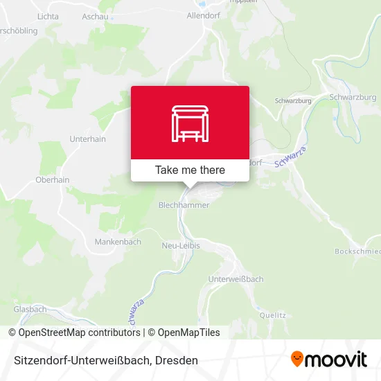 Карта Sitzendorf-Unterweißbach