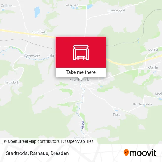 Stadtroda, Rathaus map