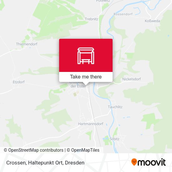 Карта Crossen, Haltepunkt Ort