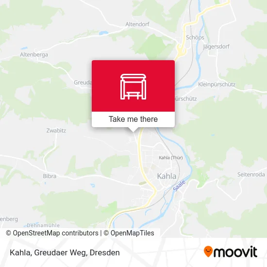 Карта Kahla, Greudaer Weg