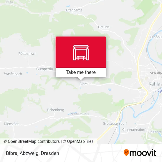 Карта Bibra, Abzweig