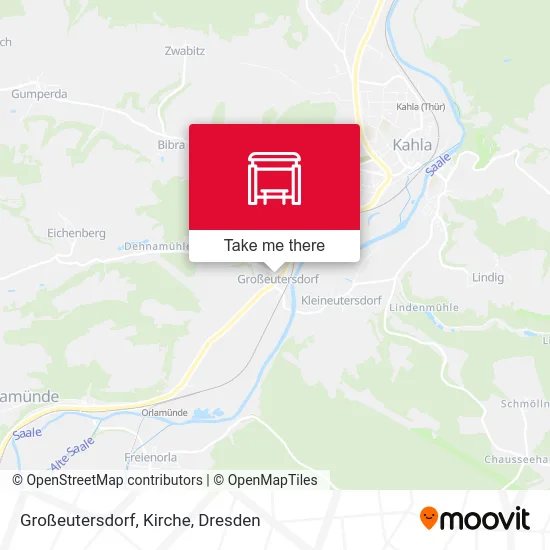 Карта Großeutersdorf, Kirche