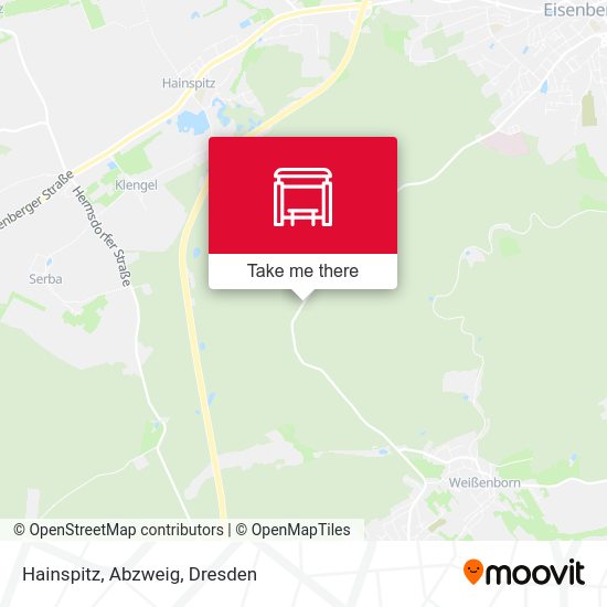 Карта Hainspitz, Abzweig
