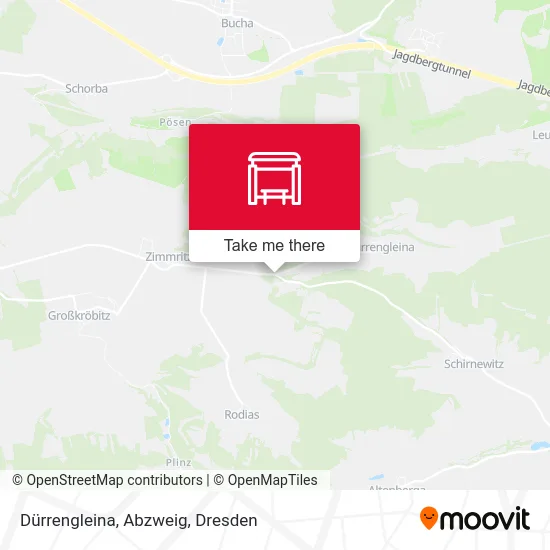 Карта Dürrengleina, Abzweig