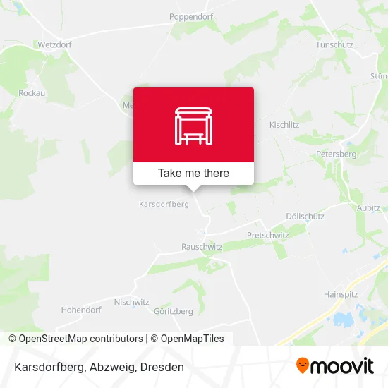 Карта Karsdorfberg, Abzweig