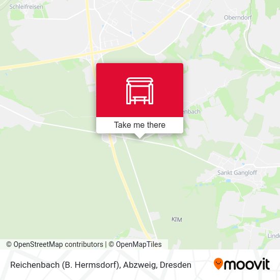 Карта Reichenbach (B. Hermsdorf), Abzweig